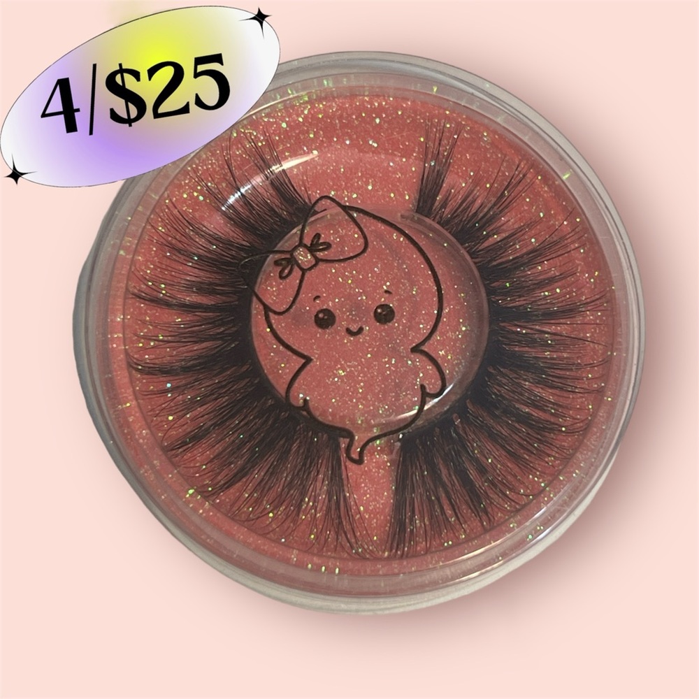 4/$25 “Slay” Mink Reuseable Makeup Strip Eyelashes